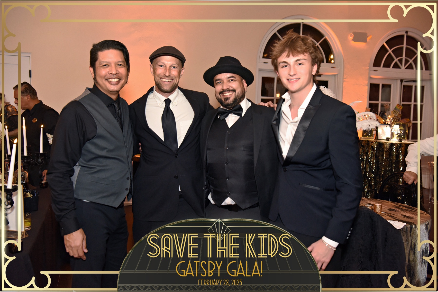 Band members at gala event